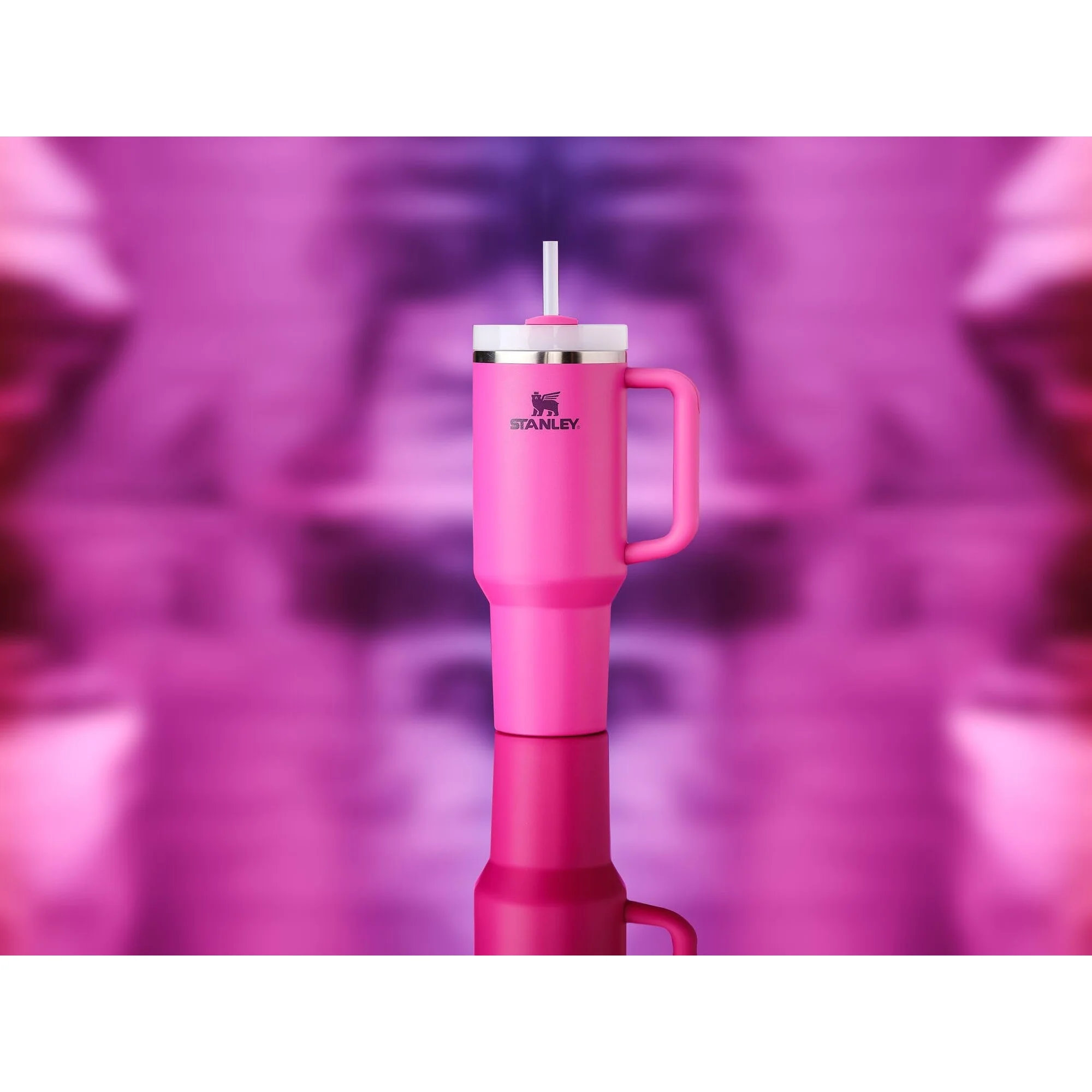 Stanley Quencher H2.0 FlowState™ 40oz Fuchsia Pink Tumbler 10-11824 - Image 2